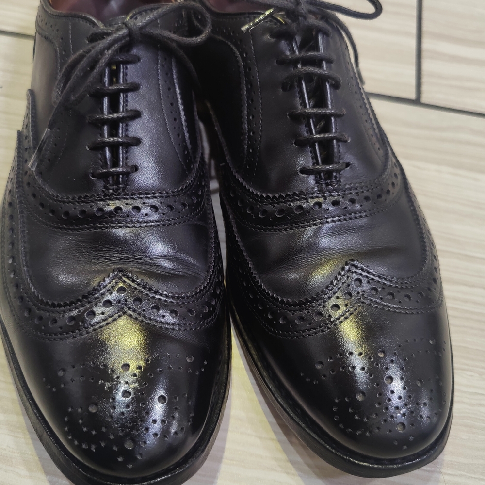 Classic Black Leather Brogue Shoes